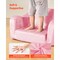 Foldable Kids Sofa with 28D Foam, Plush Fabric and Nap Bed Feature